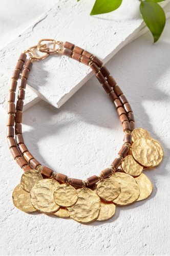 Double Layer Coin Necklace