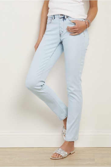 Women The Ultimate Denim Relaxed Straight Jeans - Click Image to Close